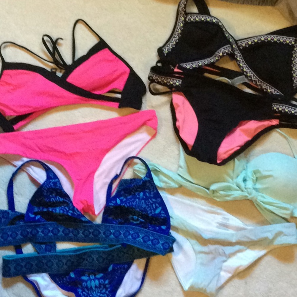 Victoria’s Secret Pink swimsuits Lot of 4